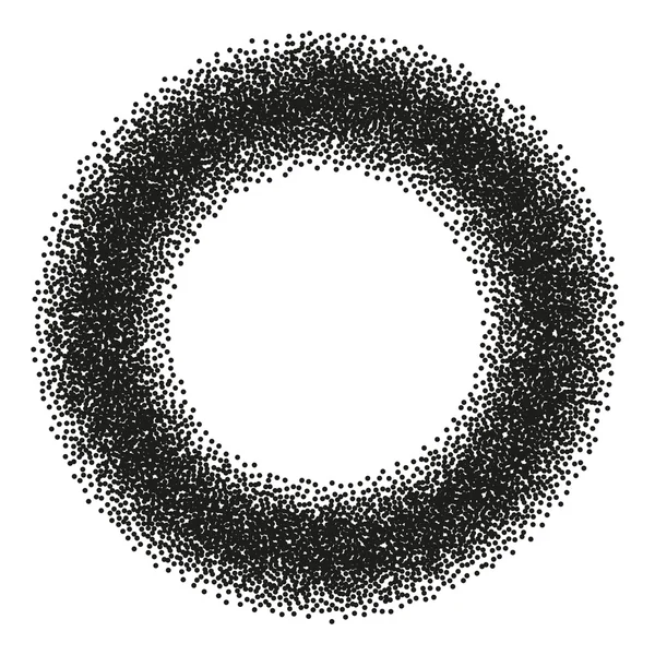 Πανό Dotwork κύκλο αφηρημένη μεσοτονικό. — Διανυσματικό Αρχείο