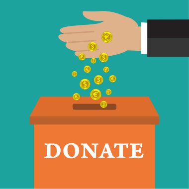 Altın para koyarak el iş dostum