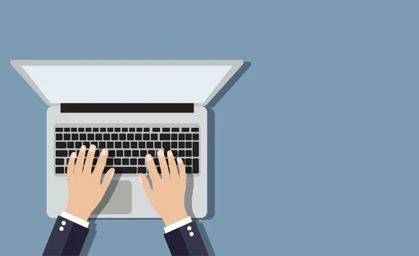 Bir dizüstü bilgisayar çalışma iş adamı.