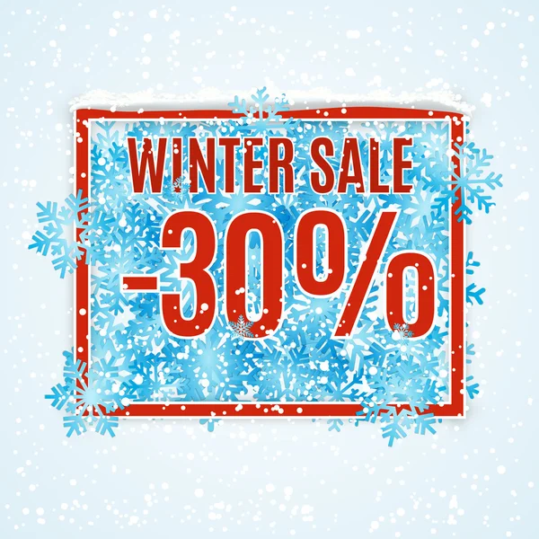 Winter sale vector banner — Stockvector