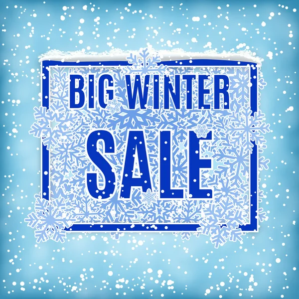 Winter sale vector banner — Stock vektor