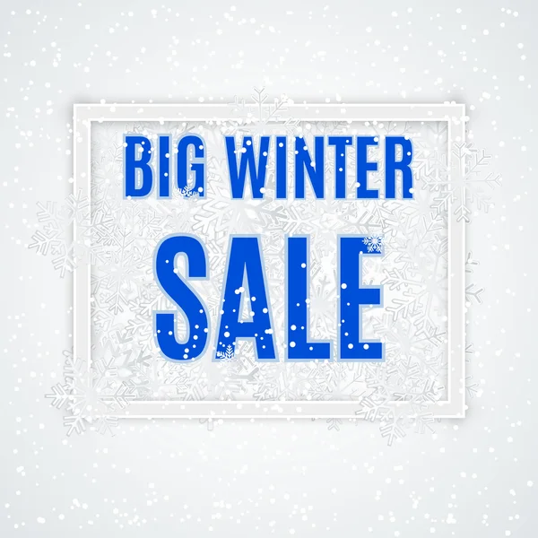 Winter sale vector banner — Stock vektor