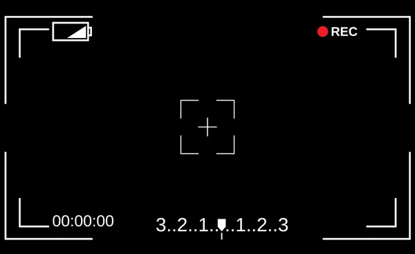 Sjabloon matglas van de camera. — Stockvector