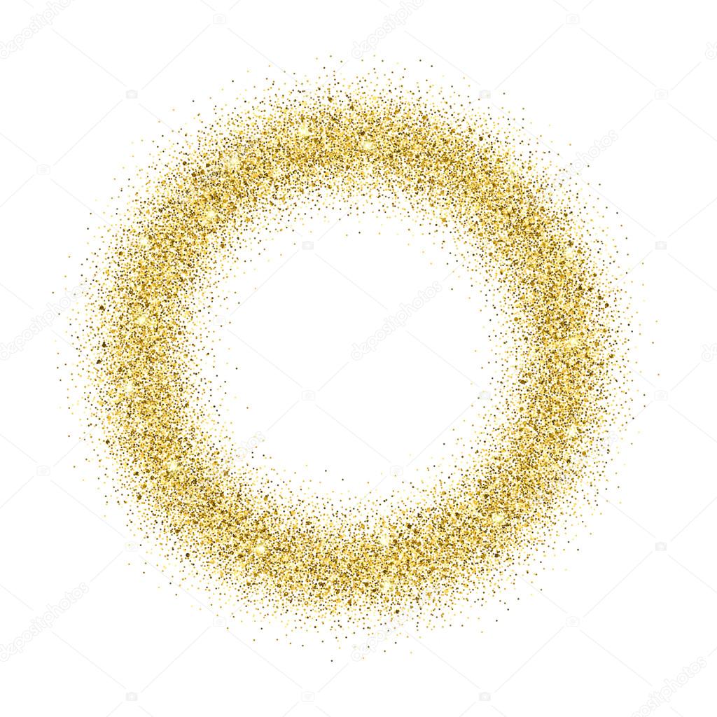 Gold glitter background.