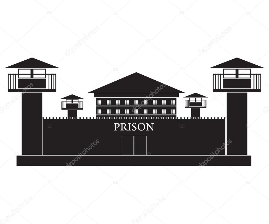 illustration of  prison building