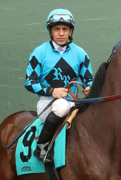 Portait do veterano Jockey Victor Espinoza — Fotografia de Stock