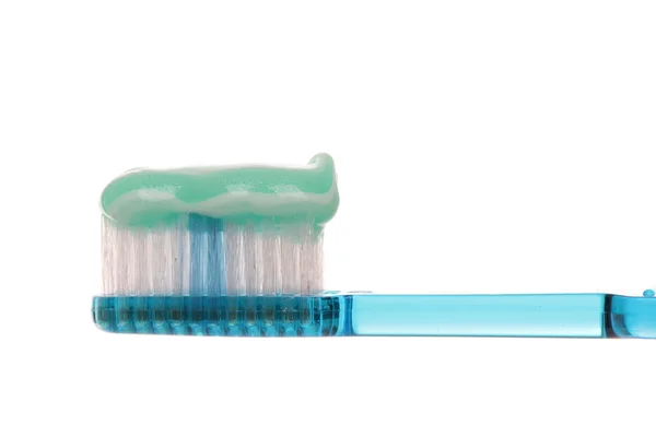 Cepillo de dientes con pasta de dientes — Foto de Stock