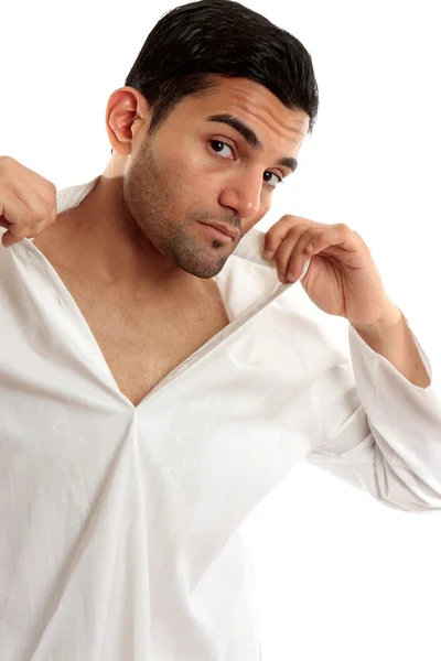 Man dressing or undressing — Stock Photo, Image