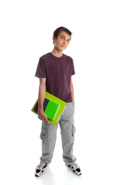 Standing teen student — Stock Photo, Image