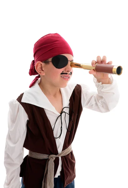 Pirate regardant à travers la portée — Photo