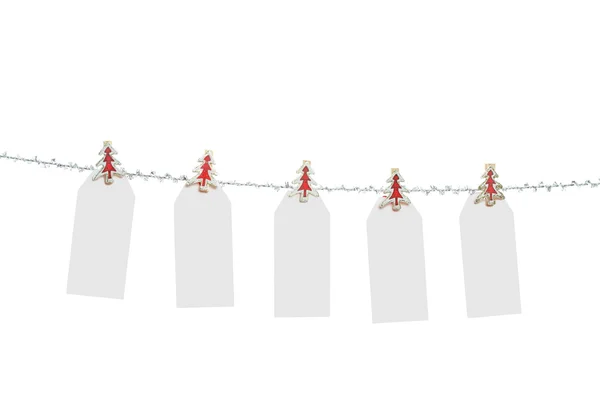 Blank Christmas Tags — Stock Photo, Image