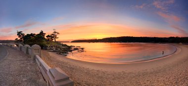 Sunrise Balmoral Beach Panorama Avustralya