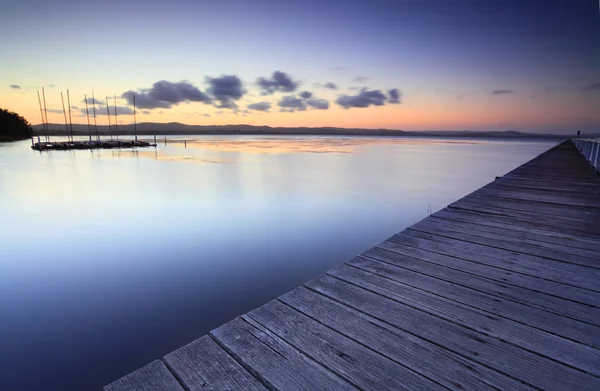 Long Jetty Austrália ao anoitecer — Fotografia de Stock