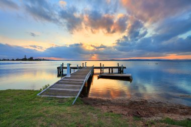 Sunset at Belmont, Lake Macquarie, NSW Australia clipart