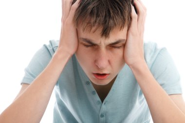 Baş ağrısı migren ağrı angst veya stres