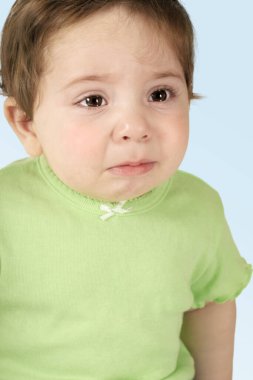 Ağlayan göz, dokuz aylık bebek.