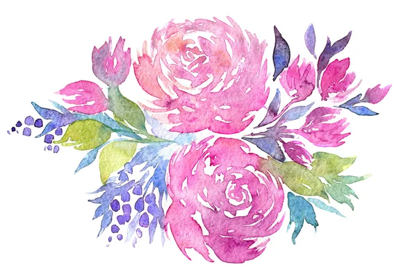 Akwarela ilustracja kwiaty. — Zdjęcie stockowe