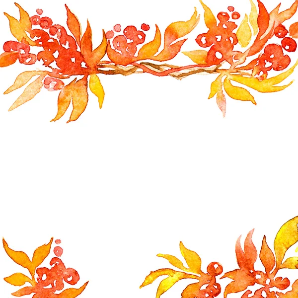 Colorful autumn leaves wreath. — Stock Photo, Image