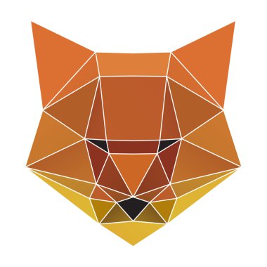 Modern vektör fox portre