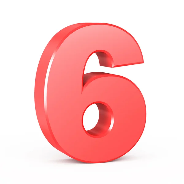 Three-dimensional number in red — Stock Photo, Image