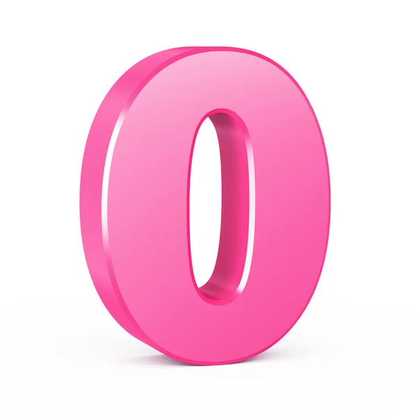 Three-dimensional number in pink — Stock Photo, Image