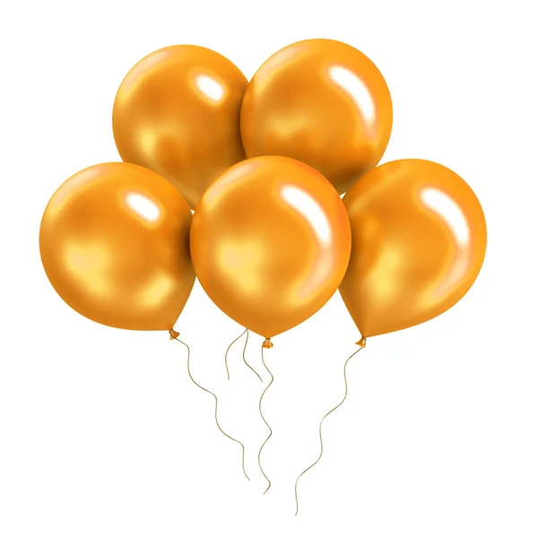 Bündel heller, bunter, glänzender Ballon — Stockfoto
