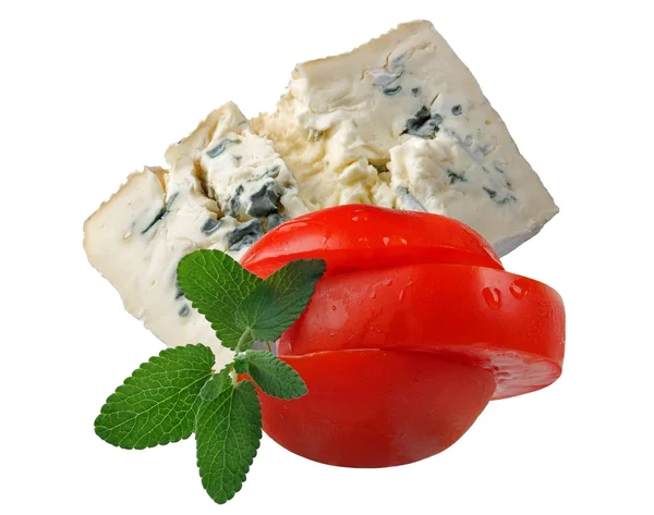 Cheese with Tomato — Stock Photo, Image