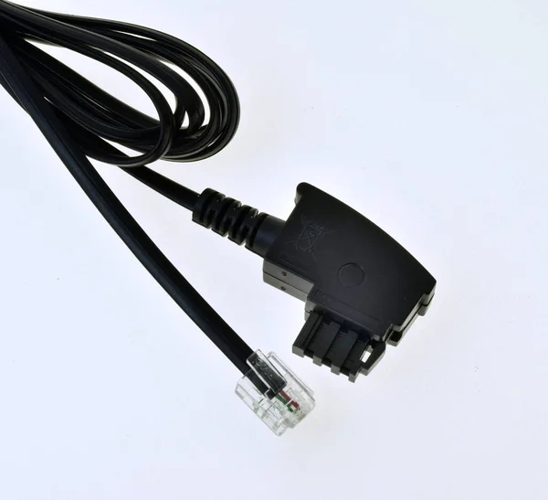 Persondator Kabel Vitt — Stockfoto