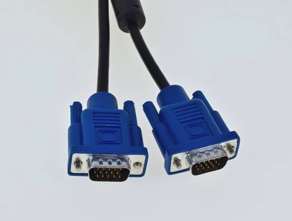 Cable Computadora Personal Blanco — Foto de Stock