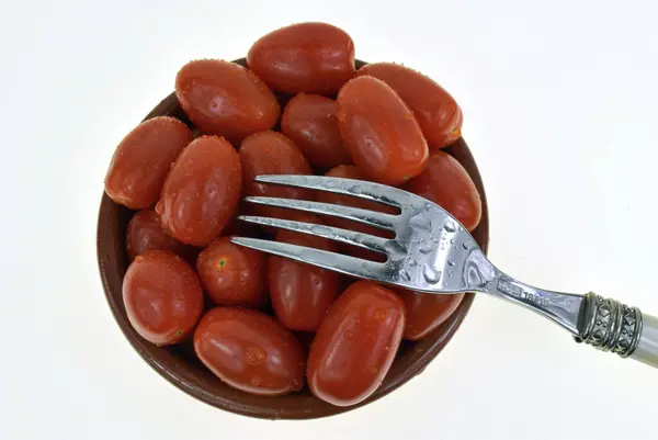 Mini Pomodori Nella Ciotola — Foto Stock