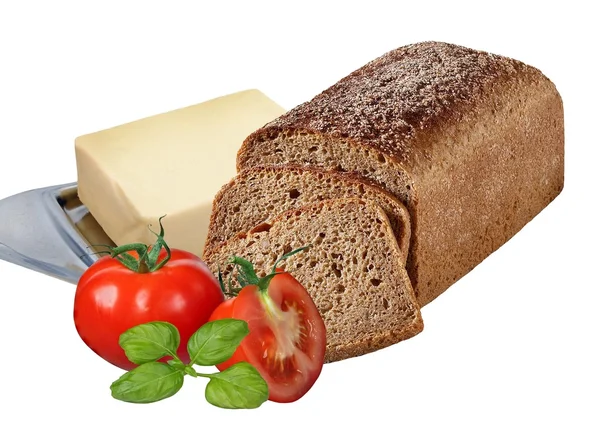 Brood met boter — Stockfoto