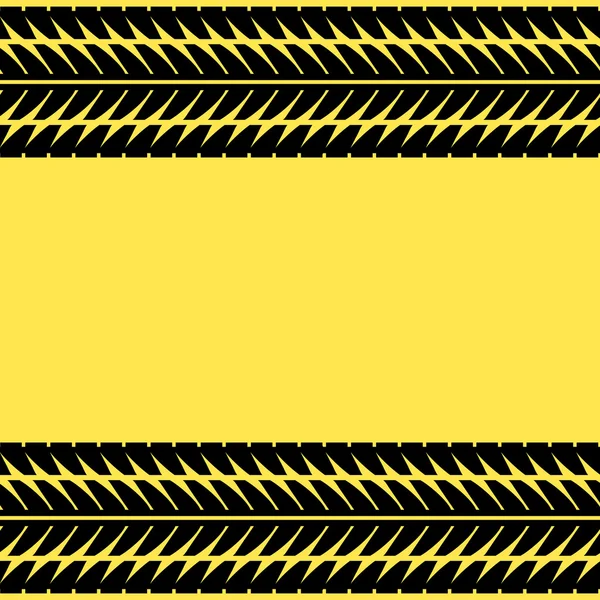 Lastik izleri sarı — Stok Vektör