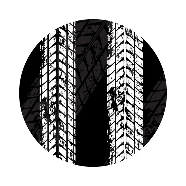 Tire track in yellow circle Stock Vector Image by ©longquattro 103448670