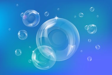 Mavi balonlar arka plan