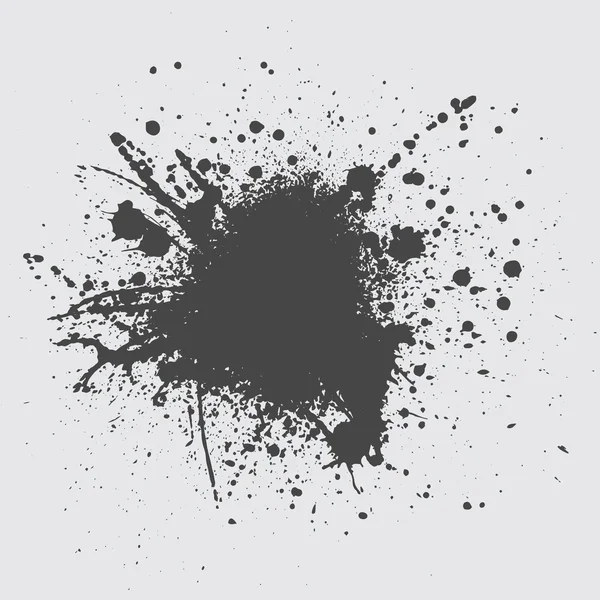 Encre noire éclaboussure — Image vectorielle