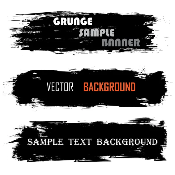 Grunge bannery s textem — Stockový vektor