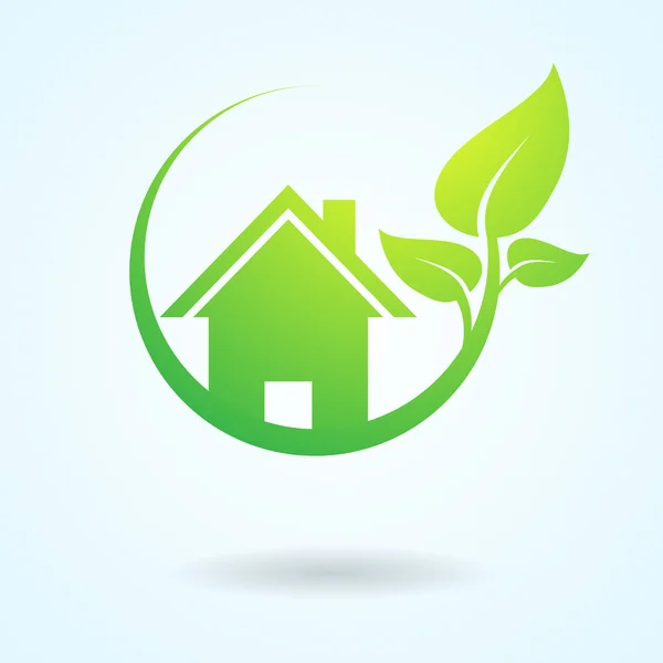 Immobilien für die grüne Natur — Stockvektor