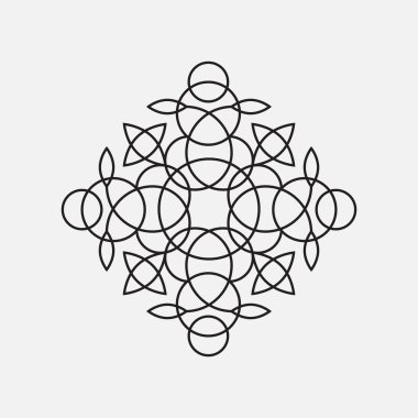 Siyah monogram siluet