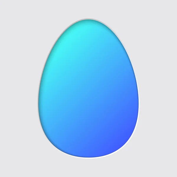 Velikonoční vajíčko silueta — Stockový vektor