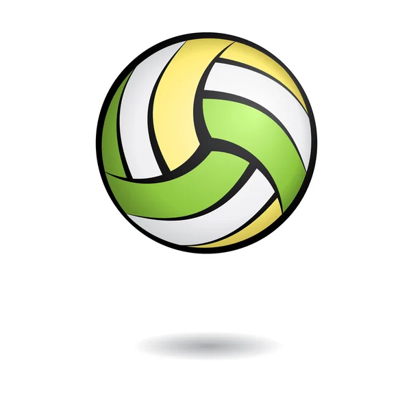 Volleyboll med skugga — Stock vektor