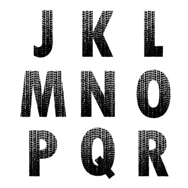 Grunge lastik takip 2 yazı tipi