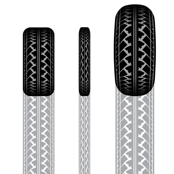 Faixa de pneus 1 — Vetor de Stock