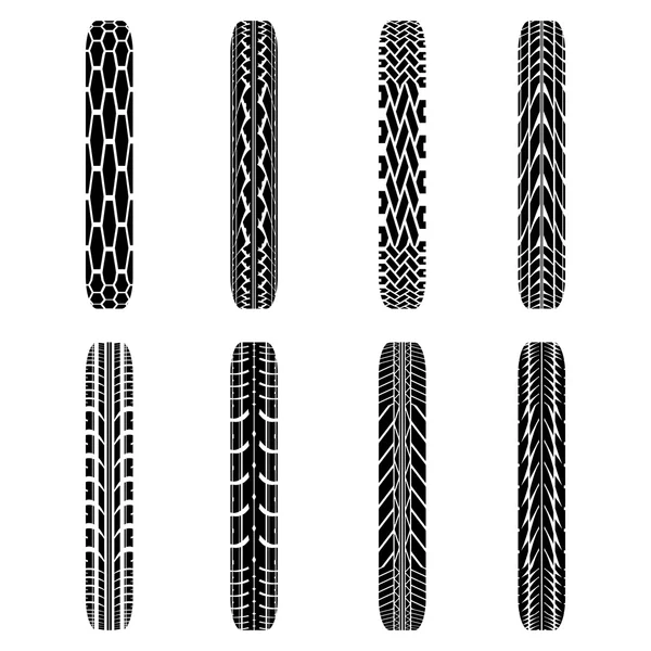 Bicicletas neumáticos pistas — Archivo Imágenes Vectoriales