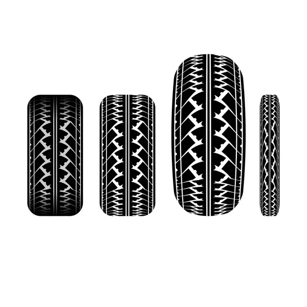 Tire track 1 — Stock Vector