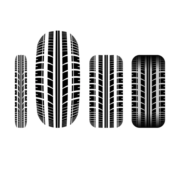 Tire track 7 — Stock Vector