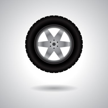 Araba tekerlek gölge ile