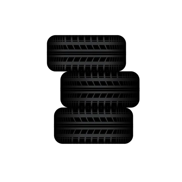 Estoque de pneus — Vetor de Stock