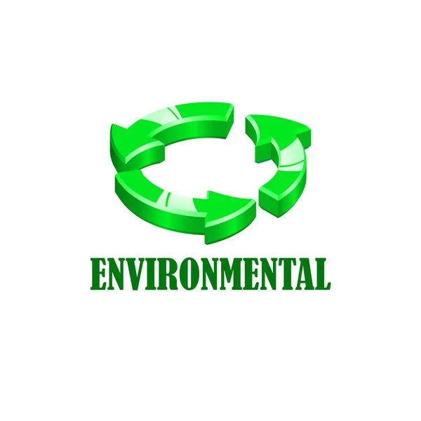 Environmentsl company logo — Stock Vector