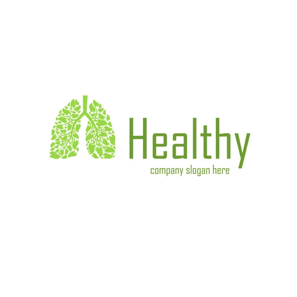 Logotipo da empresa saudável — Vetor de Stock
