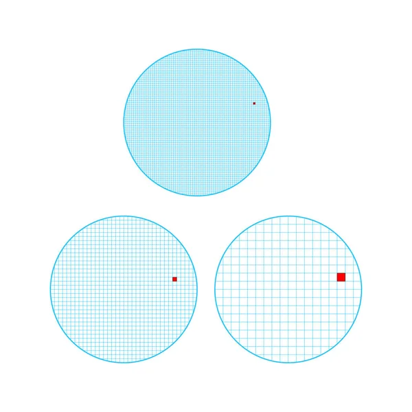 Différents cercles ppi ensemble — Image vectorielle
